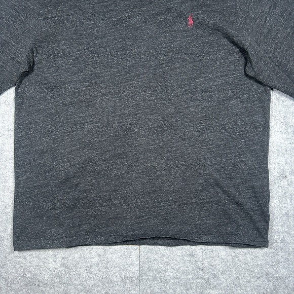 Polo Ralph Lauren T Shirt Mens Size XL Grey Long Sleeve Embroidered Pony Logo - Picture 7 of 12